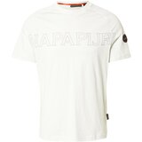 Napapijri Majica 'AMBRA' siva / bela | Shoptok.si