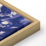  Slika - Ancient vineyard - three women in a portal painted with blue ink 60x40 U prirodnom drvenom okviru | shoptok.hr