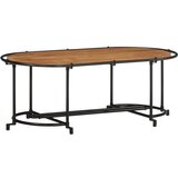 Maison Chic Klubska mizica - kavna mizica - Nizka mizica 110x55x40 cm trden akacijev les, (21754398) Cene