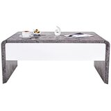 Lesnina-XXXL Klubska Miza Mailand, Siva, Bela, Nastavljiva | Shoptok.si
