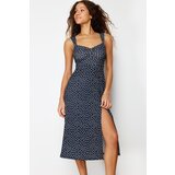 Trendyol Navy Blue Slit Midi Knit Dress Cijene