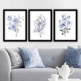 Wallity Set uramljenih slika 3SC131, 3 Dela | ePonuda.com