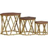  Stolići za kavu Smeđa 55 x 55 x 50 cm Čvrsto drvo manga | Eponuda.com