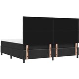 vidaXL postelja s pomladjo z vzmetnico in klopjo črna 200x200 cm tkanina, (22083956) | Shoptok.si