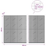  Gabion s žicom debljine 3,5 mm i mrežom 5x2,5 cm 850x10x200 cm | shoptok.hr