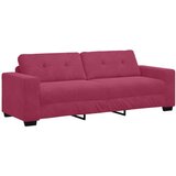  3-dijelni set sofe s jastučićima vino crvena baršun | shoptok.hr