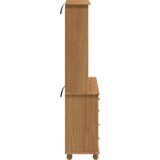vidaXL Hutch 'ASKIM'u boji meda 91x40x183 cm od čvrstog borovog drveta | shoptok.hr