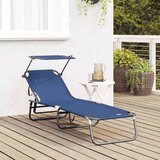  Sklopiva ležaljka za sunčanje Plava 190 x 57 x 81 cm oxford | shoptok.hr