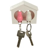 ptičice privesci za ključeve pink-bela | ePonuda.com
