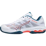 Mizuno Wave Exceed Light Clay White/Cherry Men's Tennis Shoes EUR 44