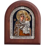  Ikona u drvetu Presveta Bogorodica Mozdokska, 170x205x22mm Cene