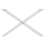  Noge za klubsko mizico v obliki črke X, 2 kosa, bele barve, 70 x (42-43) cm, jeklo, (22123607) | Shoptok.si