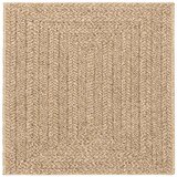 vidaXL Preproga ZIZUR 120x120 cm videz jute notranja in zunanja | Shoptok.si