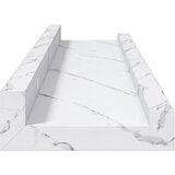  Polica na zidu s policom 2 pcs Bijeli mramor 40 x 9 x 3 cm | shoptok.hr