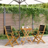 vidaXL 3-dijelni bistro set od polipropilen i masivnog drva crni | shoptok.hr