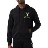 New Era muška Milwaukee Bucks Script Graphic Zip majica sa kapuljačom | shoptok.hr