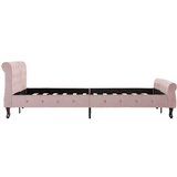 vidaXL Posteljni okvir roza žamet 140x200 cm | Shoptok.si