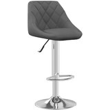 Furnova Barski stolček temno siv žamet, (21949218) | Shoptok.si