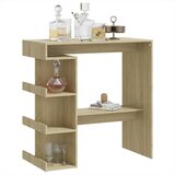  Barski stol sa stalkom boja hrasta 100 x 50 x 101,5 cm drveni | Eponuda.com
