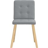 vidaXL Jedilni stoli 2 kosa svetlo sivo blago | Shoptok.si