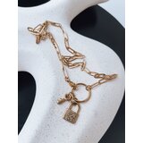 DStreet Naszyjnik PADLOCK złoty | shoptok.hr