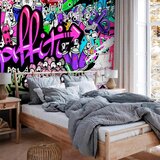 Artgeist Foto tapeta - Purple Graffiti 150x105 Standard | shoptok.hr