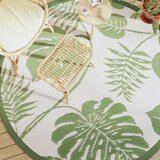 vidaXL Vanjski tepih zeleni Ø 200 cm PP | shoptok.hr