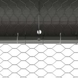 vidaXL Kavez za piliće Srebrno 800 x 200 x 198.5 cm Cinkani čelik | shoptok.hr