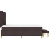  Krevet s opruga kutije Tamno smeđa 190 x 140 cm tkanina | shoptok.hr