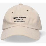 Drôle de Monsieur Pamučna kapa sa šiltom La Casquette Slogan boja: bež, s aplikacijom, PCAP2.BEIGE-BEIGE PERM.PCAP2.BG | shoptok.hr