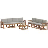  Set vanjskih sofa 9 kom. Prirodna i svijetlo siva | shoptok.hr