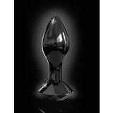 Icicles No. 78 - stožčasti stekleni analni dildo (črn) | Shoptok.si