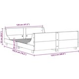 vidaXL Okvir kreveta bez madraca bijeli 120 x 190 cm masivna borovina | shoptok.hr