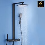 Kranig Kraanwerk pipa za prho | nadometna tuš garnitura | s ključi in fiksno palico | kotni slog | berend, (21732315) | Shoptok.si