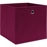 Furnova Škatle za shranjevanje 10 kosov temno rdeče 32x32x32 cm blago, (21956001) | Shoptok.si