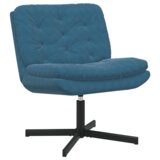 vidaXL stolac za opuštanje s rotacijom plava 63 x 75 x 76 cm baršun | shoptok.hr