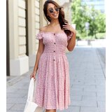 Gemre Orange dress with small flowers Glorio | Shoptok.si