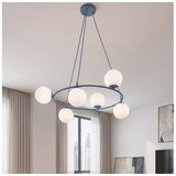  Luster na sajli AZURA 6xE14/10W/230V plava/bela Cene