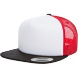 Flexfit Foam Trucker with white front blk/wht/red | ePonuda.com