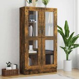  Vitrina boja dimljenog hrasta 82 5 x 30 5 x 185 5 cm drvena Cijene