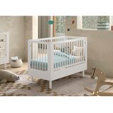 Vipack Bijeli dječji krevet od masivne bukve s podesivom visinom 60x120 cm Forrest – | shoptok.hr