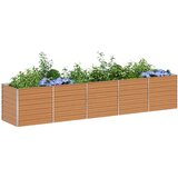  Povišena vrtna gredica Svijetlosmeđa 400 x 80 x 77 cm | shoptok.hr