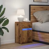  LED noćni ormarić Staro drvo 38 x 34 x 61 cm Konstruirano drvo | Eponuda.ba