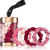 BrushArt Gift for You Slim satin scrunchie set gumice za kosu Pink & Red 1 kom | shoptok.hr