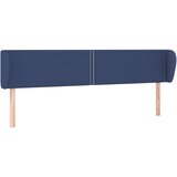 Maison Chic vzglavna omarica - nočna omarica - posteljna omarica z ušesi modro 203x23x78/88 cm blago, (21712783) Cene