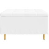  Otoman za pohranu Bijeli 80 x 80 x 45 cm Umjetna koža | shoptok.hr