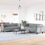 2-dijelni set sofa svjetlosivi od tkanine | shoptok.hr
