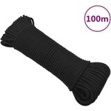vidaXL Brodski konop tamnocrni 4 mm 100 m od polipropilena Cijene