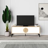 Marckeric Bela/v naravni barvi TV omarica v hrastovem dekorju 140x51 cm Vae – | Shoptok.si
