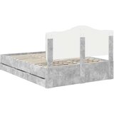  Okvir za krevet s ladicama Betonsko Siva 140 x 190 cm - Betonsko siva 140 x 190 cm | shoptok.hr